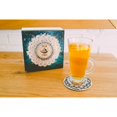 thumbnail image 4 of Birch coasters with the Flower of Life design - 10 pieces, size 10x10 cm - Wooden panel under glass. A perfect decoration for your home, bar (Flower, 4 of 5