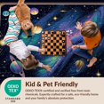 thumbnail image 4 of Design&I 8'x10' Ultra Soft Area Rug, Galaxy Field Border Map Rings Chart Nebula Motifs Rocket Astronaut None Fluffy Washable Non Shedding for Bedroom Living Room Under Sectional, 4 of 7