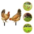 thumbnail image 4 of Masteelf 2Pcs Acrylic Chicken Shaped Garden Chicken Yard Sign For Homeowners, 4 of 10