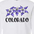 thumbnail image 4 of Inktastic Colorado Columbine Flowers Long Sleeve T-Shirt, 4 of 5