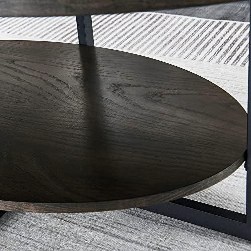xrboomlife Oval Coffee Tables with for Living Room Oval Wood