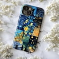 thumbnail image 5 of Starry Heart Phone Case, Artistic Night Sky Cat and Sunflower Collage iPhone Cover, Unique Aesthetic Protective Case for iPhone 16 15 14 13 12 11 Plus Pro Max Mini, 5 of 6