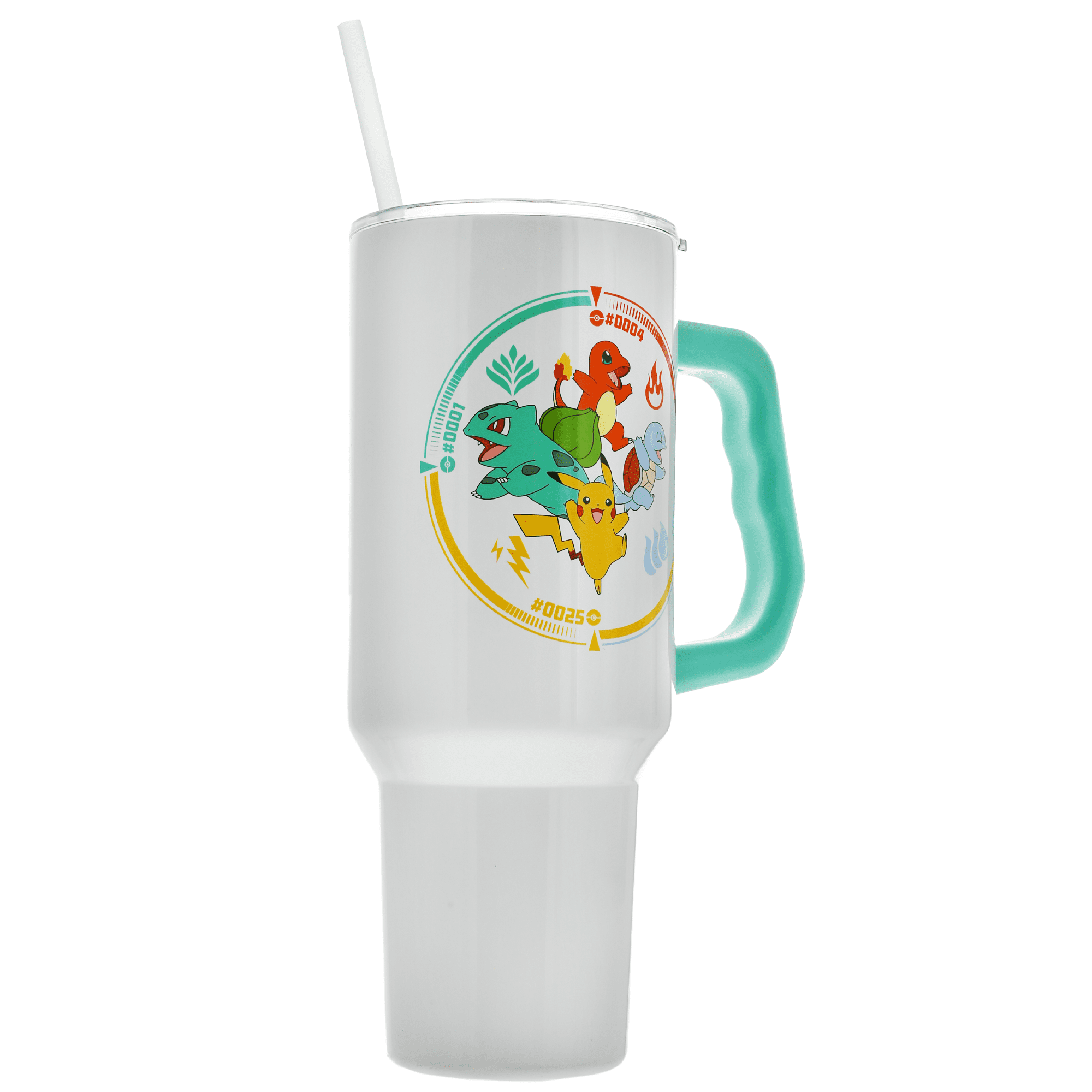 Pokemon Starters White 40 fl oz Stainless Steel Tumbler