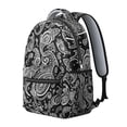 thumbnail image 2 of Hippie Style Boho Daypack - 17" Laptop Bag, Tribal Print Water-Resistant College Backpack, Large Capacity for Dorm, Library & Travel, 2 of 6