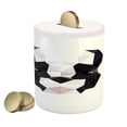 thumbnail image 1 of Boston Terrier Piggy Bank, Geometric Art Low Poly Modern Flat Design of Mosaic Terrier, Ceramic Coin Bank Money Box for Cash Saving, 3.6" X 3.2", Pale Grey White, by Ambesonne, 1 of 4