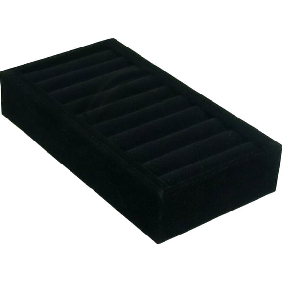 Black Cuff Bangle Bracelet Watch Insert Display Tray