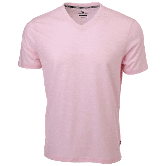 International Report Short Sleeve V-Neck Shirt (Pink, Medium)