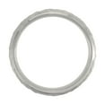 thumbnail image 2 of Titanium Size 10 7mm Hammered Beveled Domed Band Ring, 2 of 2