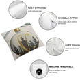 thumbnail image 6 of nygtbtfer Joy with Christmas Balls Throw Pillow Cover Farmhouse Christmas Decorations Cushion Cover Christmas Trees Pillow Cover Winter Home Outdoor Decor , Grey White, 6 of 7