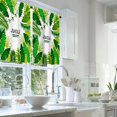 thumbnail image 2 of LALILO Kitchen Curtains and Valances Set of 3 36" Tropical Window Treatment Tiers for Window Decor, 2 of 5