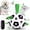 Black Green（with remote control）, variant on QDAN Smart Interactive Dog Toy Ball, Electric Self-Moving Dog Toy, Automatic Rolling, Bouncing, Rotating, E-TPU Durable Material for Puppy, Medium and Large Dogs with Remote Control, Red & Black