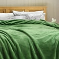 thumbnail image 6 of Fleece Blanket Soft Lightweight Microfiber Plush Flannel Throw Blankets for Couch Sofa Bed, Green King, 6 of 7