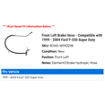 thumbnail image 2 of Front Left Brake Hose - Compatible with 1999 - 2004 Ford F-550 Super Duty 2000 2001 2002 2003, 2 of 2
