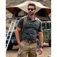 thumbnail image 6 of NY Threads Men's Polo Shirt Short Sleeves UPF 50+ Quick Dry Performance Tactical Pique Jersey Golf Shirt, X-Large, Dark Grey, 6 of 7