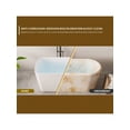 thumbnail image 6 of EastVita 49InchAcrylic Freestanding Bathtub.Square Shape Janpanese Soaking Tub With Seat Desgin. Modern Soaking Bathtub With Toe-Tap Chrome Right Drain. Slotted Overflow. CUPC Certified. Glossy White, 6 of 8