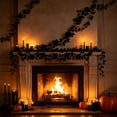 thumbnail image 6 of Gqtwoy Halloween Artificial Black Rose Garland, Spooky Decoration, Durable Cloth, Perfect for Mantels and Party Backdrops, Creepy Atmosphere, Haunted House Decor, 6 of 6