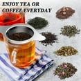 thumbnail image 3 of Genreen 2 pack Tea Infuser for Loose Tea,Large Capacity Loose Leaf Tea Steeper 18/8 Stainless Steel Loose Leaf Tea Infuser Double Handles Loose Tea Steeper Mugs, Cups Tea Steeper for Loose Tea, 3 of 6