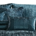 thumbnail image 4 of 7 Piece King Comforter Set with Shimmering Appeal, Blue, 4 of 5