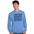 thumbnail image 3 of Mechanic Cant Fix Stupid Rude Honest Men's Long Sleeve Tee T Shirt Brisco Brands L, 3 of 6