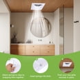 thumbnail image 4 of Cubierta de Ventilador de Extracción de Baño Uxcell, Rejilla de Ventilación de Plástico ABS Color Blanco 14 x 14 Pulgadas, 4 of 7