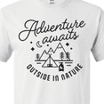 thumbnail image 4 of Inktastic Adventure Awaits Outside in Nature with Tent and Mountains T-Shirt, 4 of 5