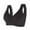 Black, variant on Front Closure Bras for Women Push up No Underwire Sleep Bralettes Full Support T-Shirt Bras Purple L