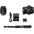 thumbnail image 6 of Canon EOS 2000D DSLR Camera with EF-S 18-55 mm F/3.5-5.6 III Lens (Intl Model) with 32GB Memory, Padded Case, and More(International Model), 6 of 6