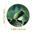 thumbnail image 2 of TAILTOSS 5Sheets 10StickersPerSheet Round Green PVC Pot Labels for Vegetable Seedling Labels, 2 of 8
