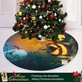 thumbnail image 6 of FMSHPON Halloween Pumpkin Xmas Christmas Tree Skirt Stand Mat for Holiday Party Decoration Indoor Outdoor 48 inches, 6 of 6