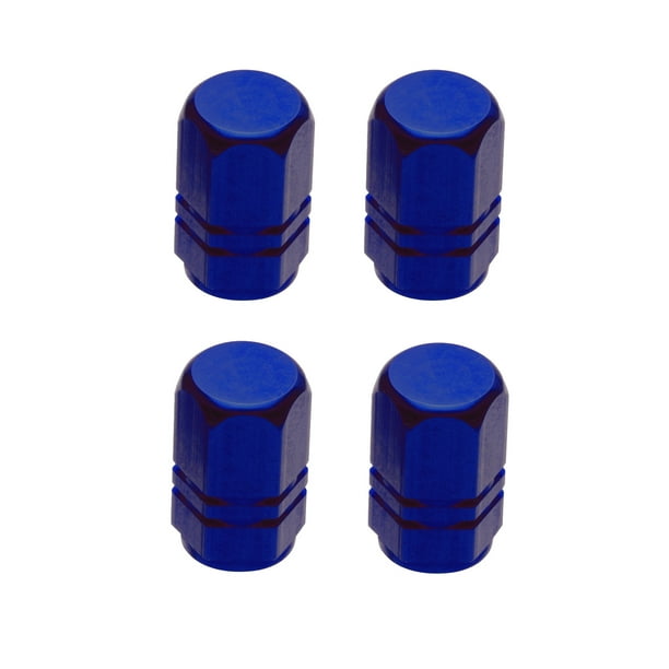 Stem Valve Caps Navy Blue Anodized Aluminum Decorative Tire Valve Caps 4 Pieces Walmart Com Walmart Com