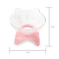 thumbnail image 4 of Kitten Comedero Elevado Transparente Para Gato Rosa, 4 of 5