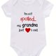 thumbnail image 1 of Newborn Baby Romper Letter Print Cute Jumpsuit, Short-sleeved Cotton Romper, Perfect For Baby Photoshoot & Pregnancy Gift, 1 of 5