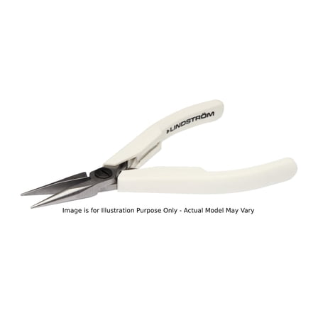 Lindstrom 7890 - Snipe Nose Pliers, Synthetic Handle, Smooth Jaw, 5.20'
