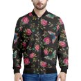 thumbnail image 3 of Chaquetas con estampado 3D de mariposas e insectos de colores para hombre, ropa holgada, sudadera informal, chaqueta bomber con cremallera, ropa de calle, abrigo, 3 of 5