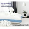 thumbnail image 4 of ROYALE LINENS Pillows Standard Size Set of 2 -Bed Pillow for Sleeping -Cooling Pillow for Back, Stomach or Side Sleepers-Down Alternative Std Gusseted Pillows -Hotel Quality(20x26 Inches, Pack of 2), 4 of 10