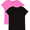 BLACK SOOT/TROPICAL PINK, variant on Wonder Nation Girls Short Sleeve Kid Tough Tunic Tee, Sizes 4-18 & Plus