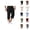 Black, variant on Mens Capri Pants Summer Casual Elastic Waist Cotton Linen Lightweight Straight Leg Cropped Pants with Pockets