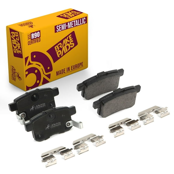 Metrix Premium Chassis Parts - Rear Semi-Metallic Disc Brake Pad Set D1336-D1451 Fits 2008-2017 Honda Accord, 2009-2014 Acura TSX, Made in Europe
