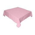 thumbnail image 2 of Mantel LA Linen de popelina de poliéster cuadrado 132 x 132 cm, color rosa, 2 of 2