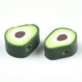 thumbnail image 2 of 1000pc Handmade Polymer Clay Beads Avocado Green 11.5x9x5mm Hole: 2mm, 2 of 2