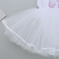 thumbnail image 5 of iEFiEL Kids Girls Ruffled Cap Sleeve Ballet Leotard Dancewear Sequined Ballet Dance Gymnastics Leotard Tutu Dress Ivory 8-10, 5 of 7