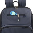 thumbnail image 6 of Fisher-Price Large Multi-Pocket Multifunction Kaden Baby Diaper Bag Backpack for Infant Boys & Girls with Insulated Bottle Pocket, Changing Pad, Wipes Dispenser in Unisex Navy Blue, 6 of 6