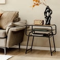 thumbnail image 3 of Gymax 2 PCS 3-tier Side End Sofa Display Table Nightstand for Bedroom Living Room, 3 of 10