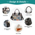 thumbnail image 3 of Large Insulated Lunch Bags for Women Men Leakproof Thermal Meal Lunch Tote Bag for Office Work Picnic Travel Various Brightly Colored Shapes 9L, 3 of 6