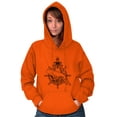 thumbnail image 3 of Nautical Whale Wheel Spiritual Animal Unisex Plus Fleece Graphic Hoodie Brisco Brands 2X, 3 of 5