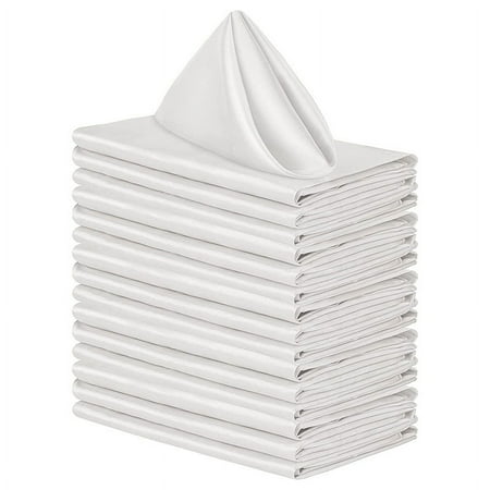 Cterwk 4 Pcs Napkins Soft Dinner Napkins Square Table Napkins 20 x 20 Inches for Restaurant Weddings Party Charistmas Decoration