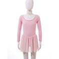 thumbnail image 5 of MSemis Kids Girls Long Sleeve Ballet Leotard with Tutu Skirts Dance Dress Ballerina Outfits, 5 of 7