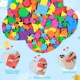 thumbnail image 3 of Neasyth 1600 pcs Foam Stickers Self-Adhensive Geometric Shaped Sticker for Scrapbooks Kindergarten Wall Decoration, 3 of 8