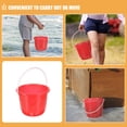 thumbnail image 3 of Moluckfu 3Ud Cubo Pequeño Rojo Con Asa Para Limpieza Y Jardín Plástico Duradero Y Fácil De Transportar, 3 of 8