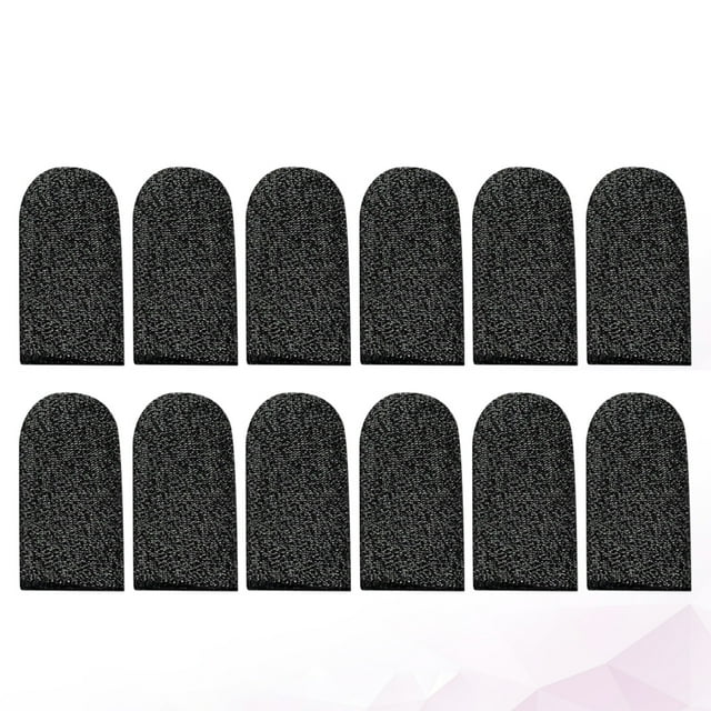 Shisuyan 10 Pcs Protège-Doigts Résistants à l'Usure Résistants à la Transpiration pour Adultes (Noir)